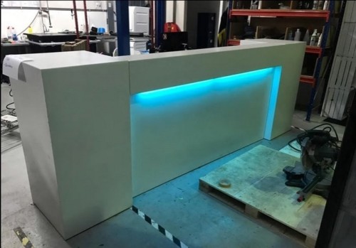 Mobiele voorzetbar met Led